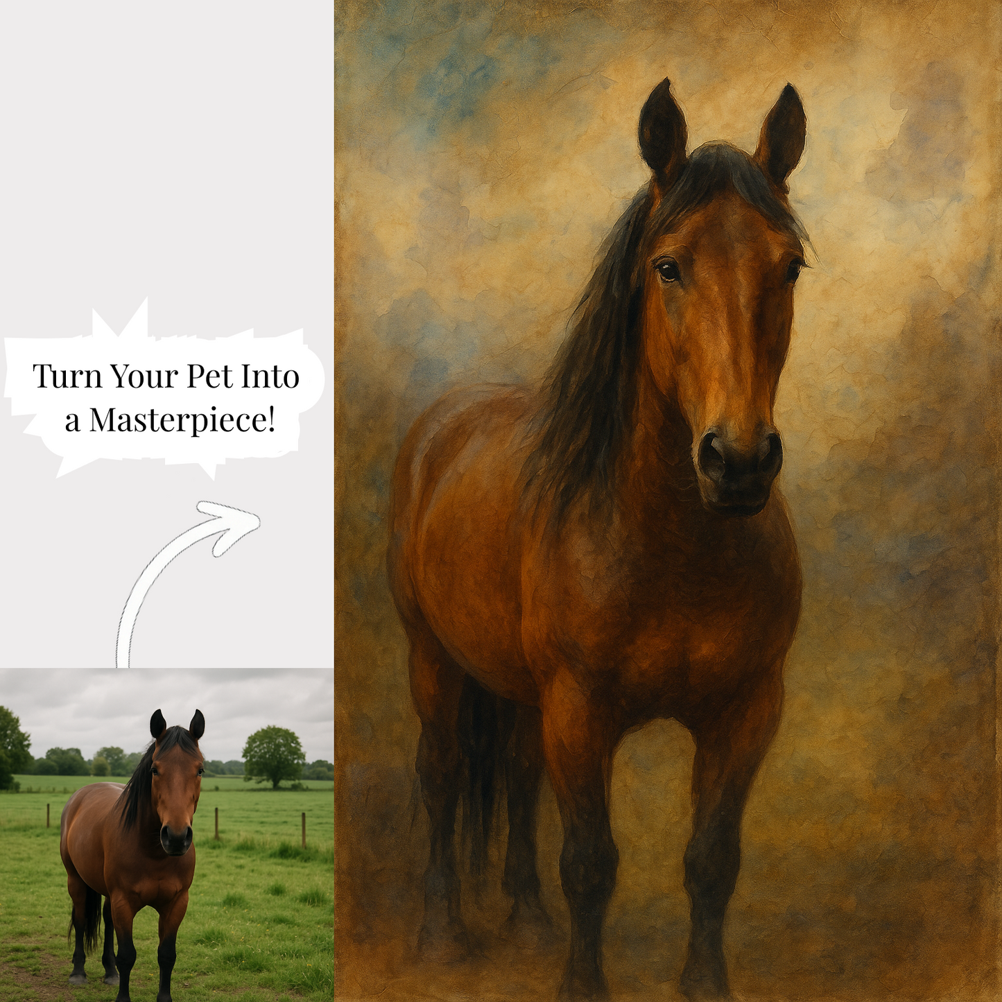 Old Master Oil Style Pet Canvas