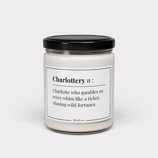 Charlotte pun candle