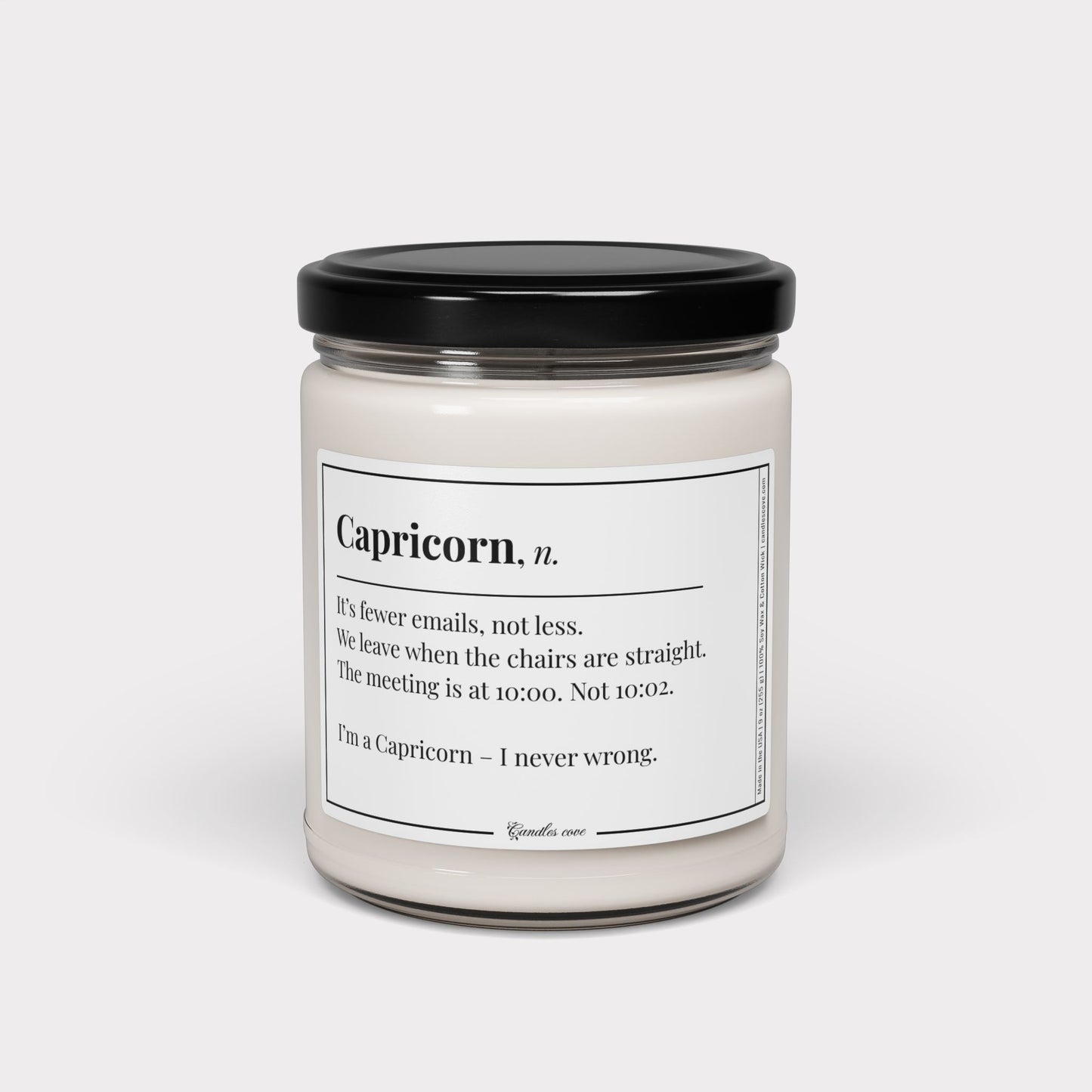 Capricorn fun candle