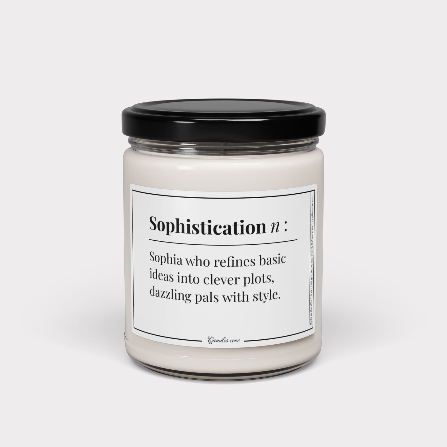 Sophia pun candle
