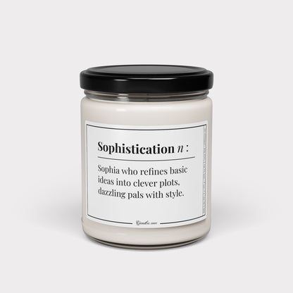 Sophia pun candle