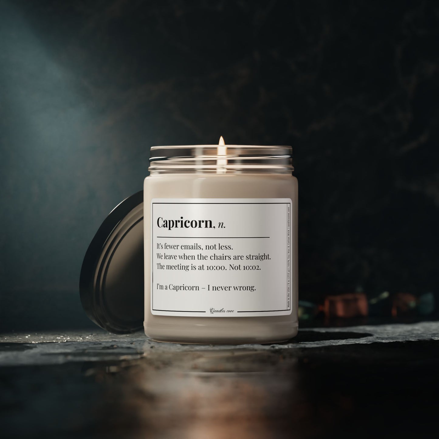 Capricorn fun candle